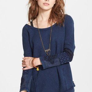Free people You Don't Own Me' Tunic navy tunic knit